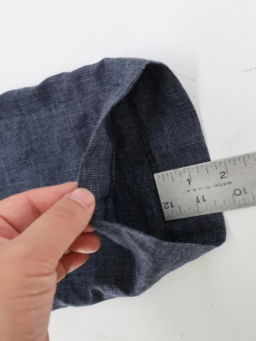 Zara Pants Men 34 36x32 Sartorial Tapered Leg Linen Blend Flat Front Blue preppy